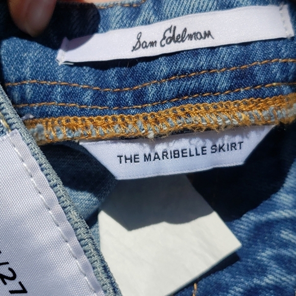 Sam Edelman Maribelle Release Hem denim skirt - Picture 8 of 9